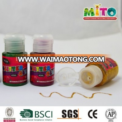 Non-toxic 40ML bulk glitter glue for decoration